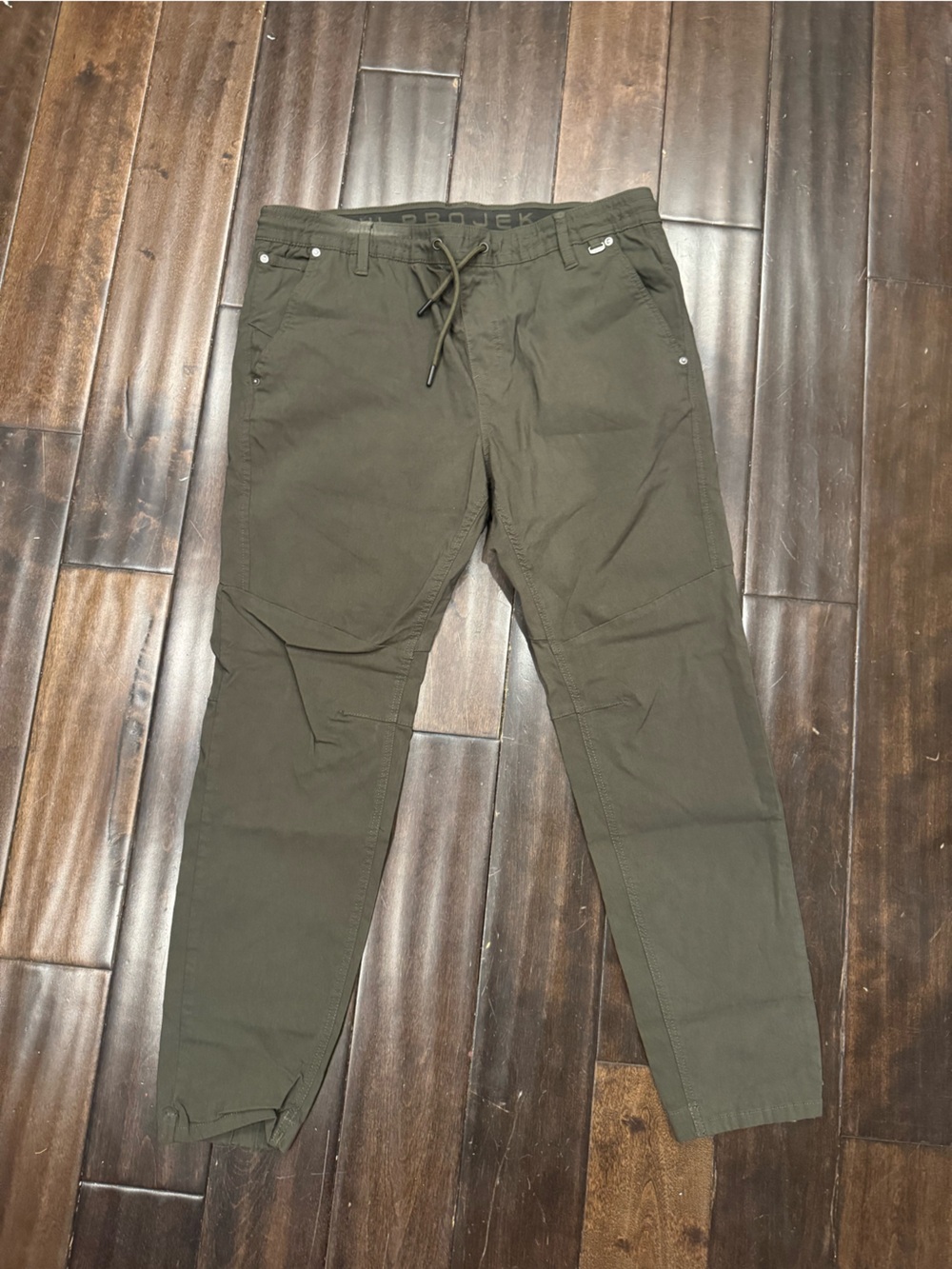 Human Made Olive Cargo Pants with Drawstring Waist